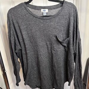 Basic Long Sleeve Grey Shirt